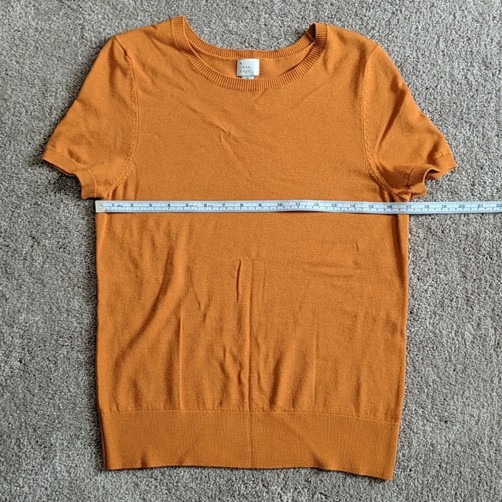 Short-sleeved A New Day Amber/Gold Sweater